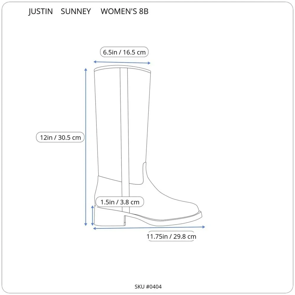 Justin Sunney Western Work Boots Women‎ 8B Brown Good Composite Toe Leather